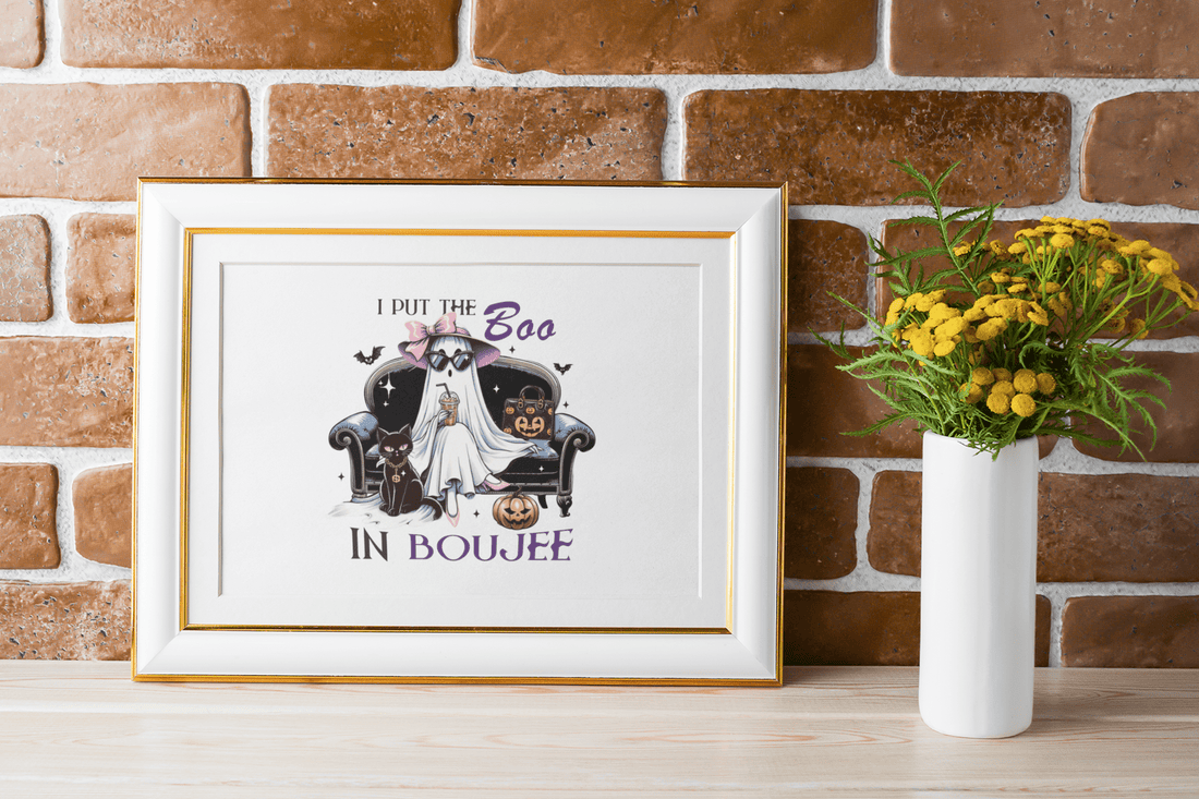 I Put the Boo in Boojee – Handmade Halloween Decor