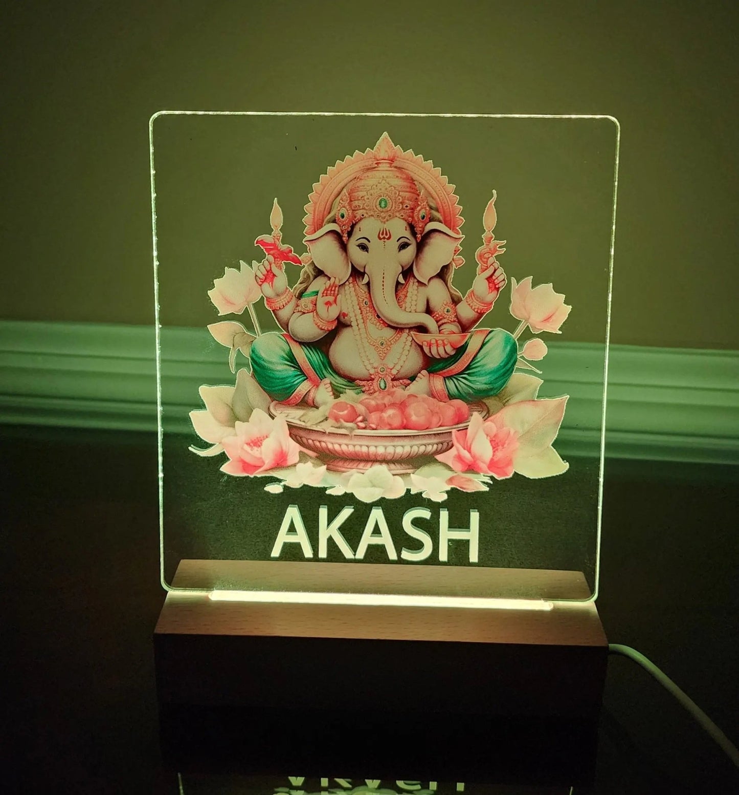 Customized Ganesh Night Light Mirabilia Boutique