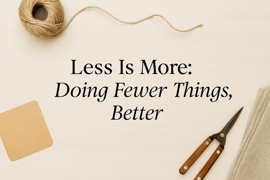 Less Is More: Why Doing Fewer Things Better Is the Secret to Creative Success
