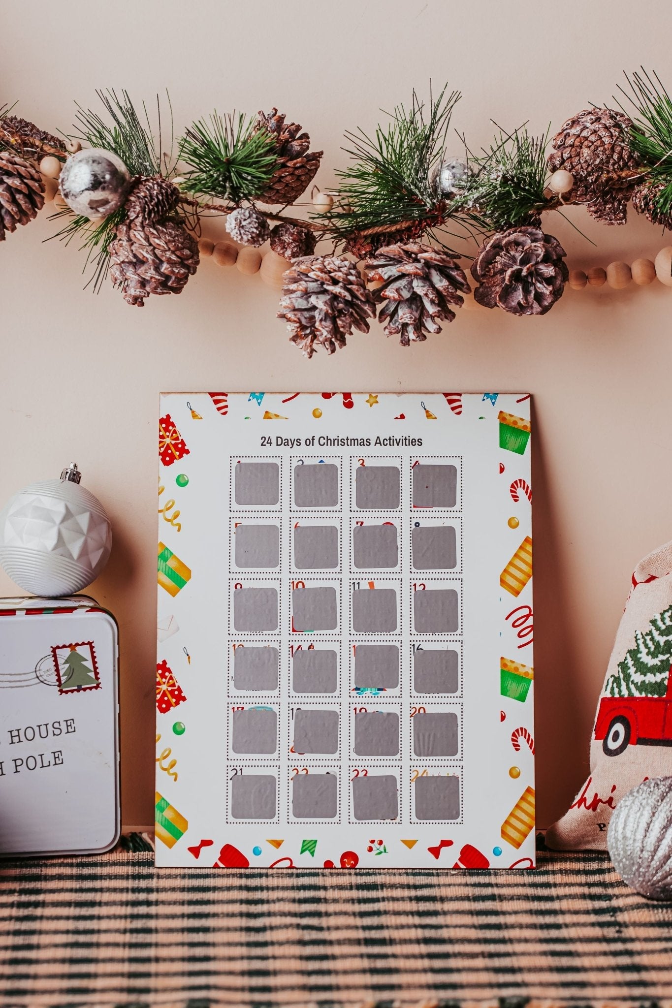 The Mirabilia Boutique Scratch-Off Christmas Activity Calendar is a winter bucket list poster with 25 festive family activities—perfect for making your kids' holiday countdown fun and memorable.