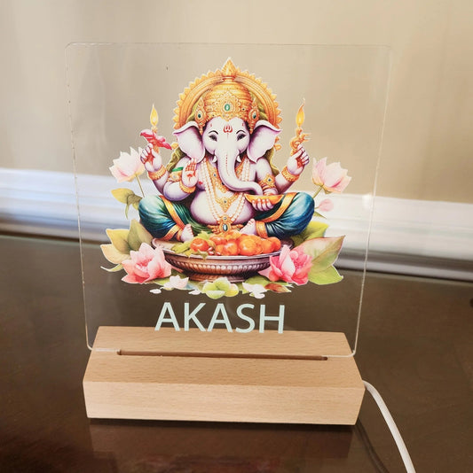 Customized Ganesh Night Light Mirabilia Boutique