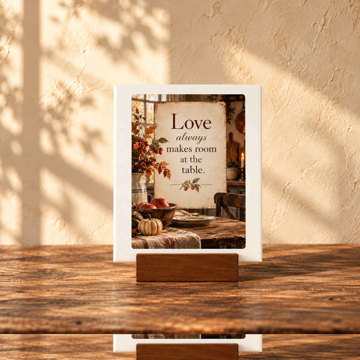 Love Always Makes Room at the Table Mini Sign