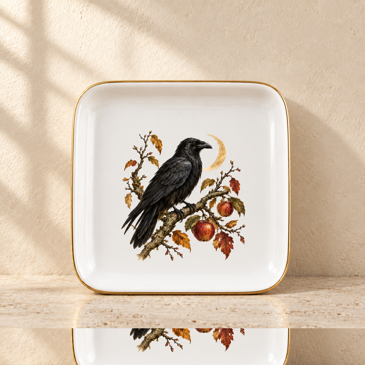 The Orchard Sentinel Raven Jewelry Tray