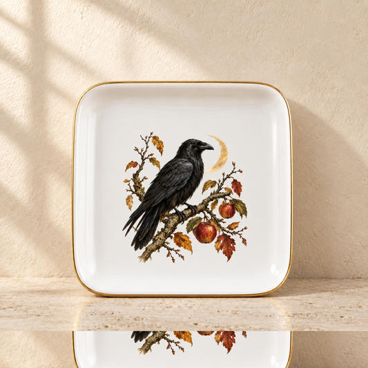 The Orchard Sentinel Raven Jewelry Tray