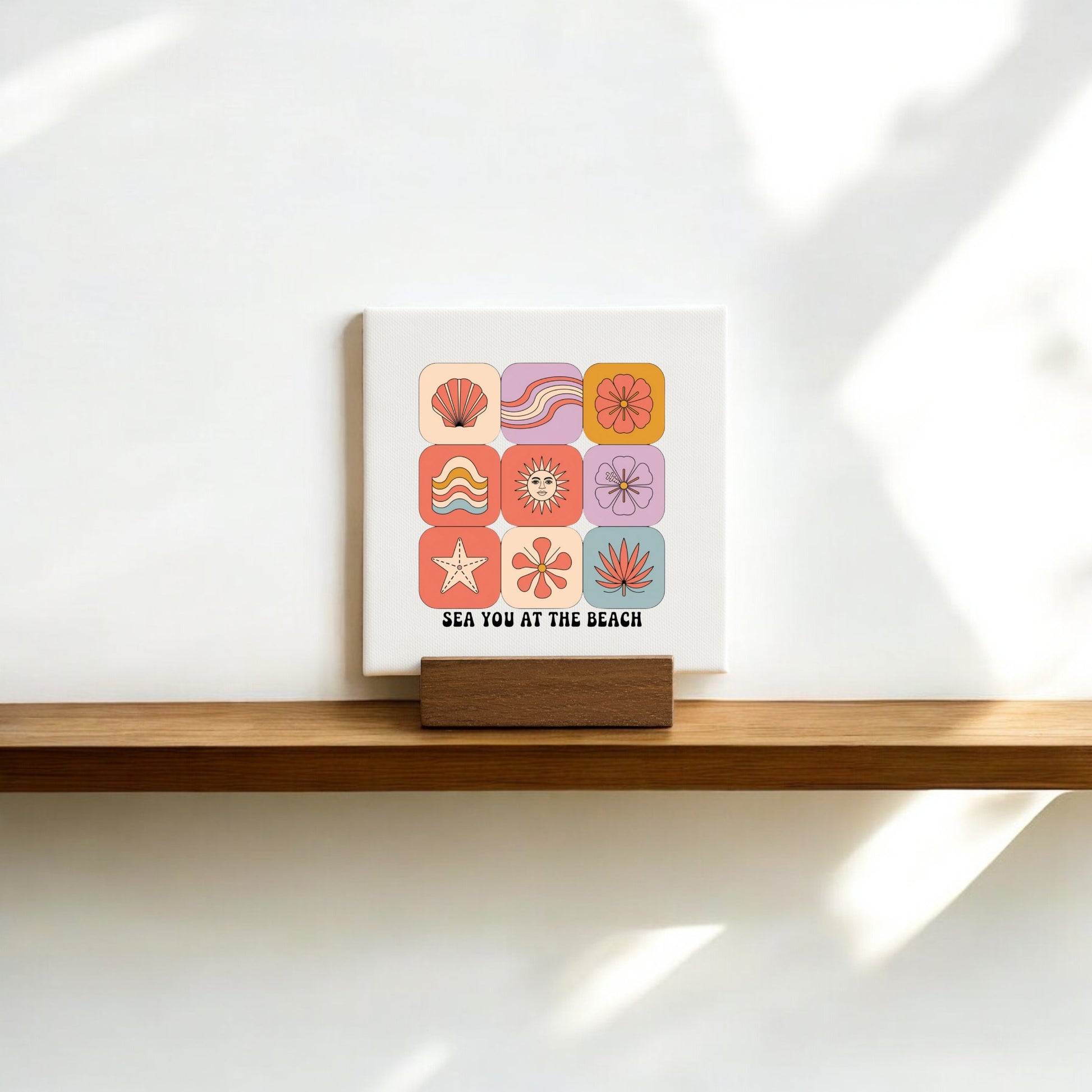 The Sea You at the Beach Mini Canvas by Mirabilia Boutique adds coastal summer vibes to your space, capturing serene beach art for a stylish, relaxing touch.