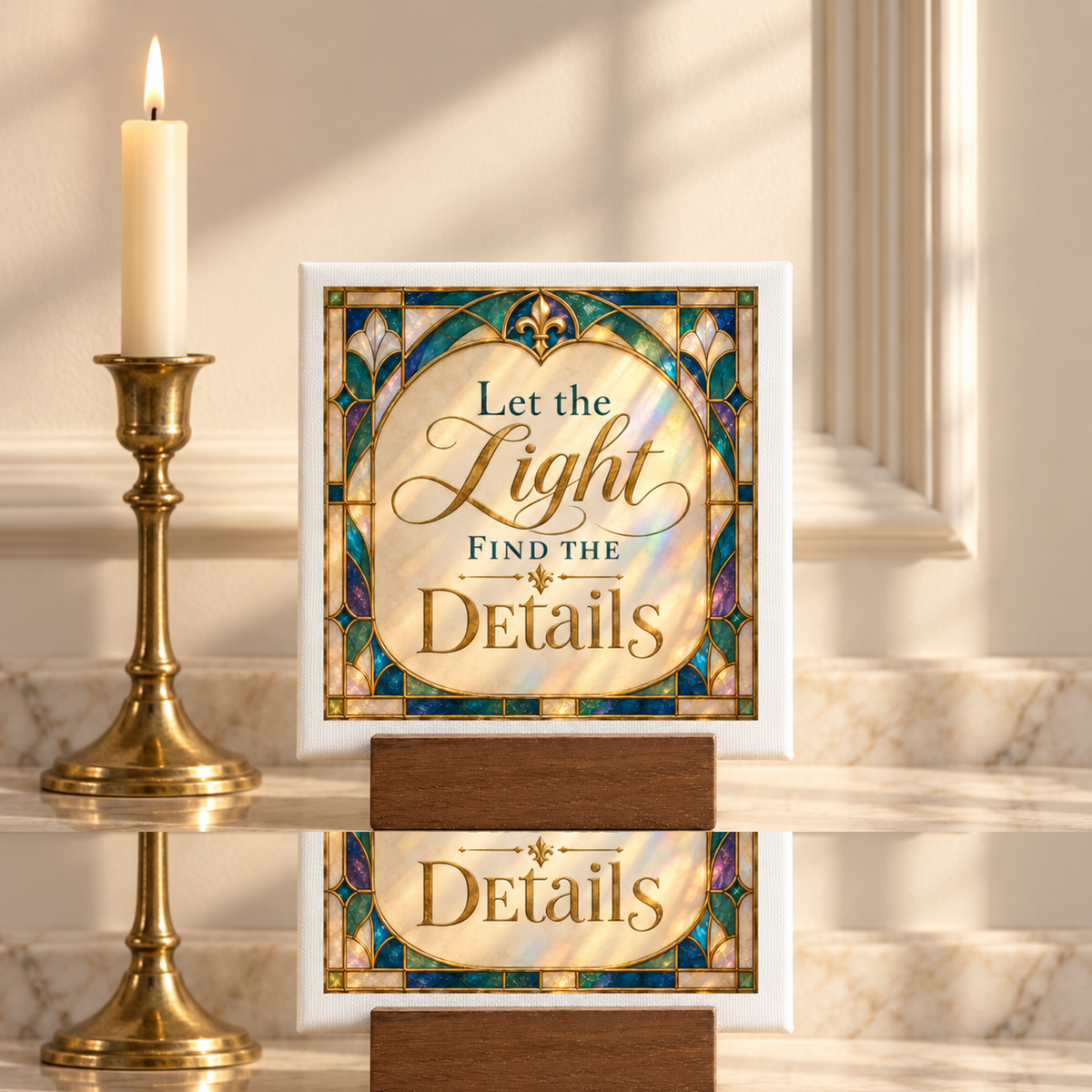 Let the Light Find the Details Mini Sign
